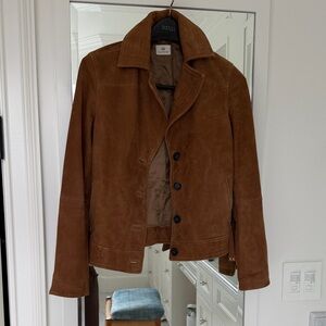 AG Brown Suede Moto Jacket